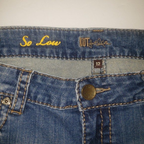 KUT FROM THE KLOTH So Low Flare Denim Jeans Size 12 - Picture 4 of 9